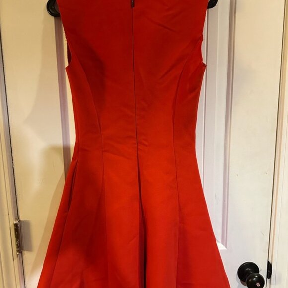 MSGM Fit and Flare Dress Size 38 /6 Red Panel Made In Italy - Picture 4 of 6